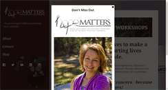 Desktop Screenshot of becausehopematters.com